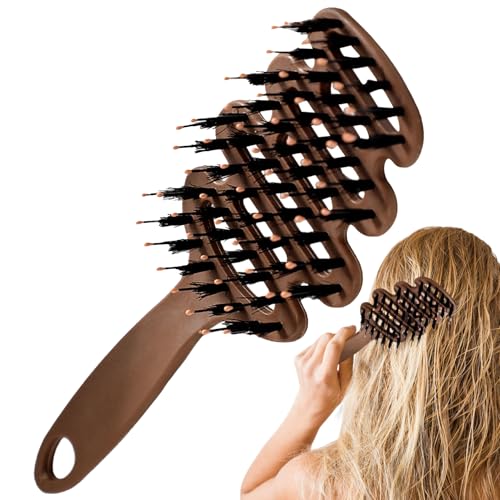 Cepillo De Cerdas De | Cepillo De Cerdas Para El Cabello | Peine - Para Volumen Masaje Alisado Arreglo Cabello Rizado Secado Viaje Ducha Hogar