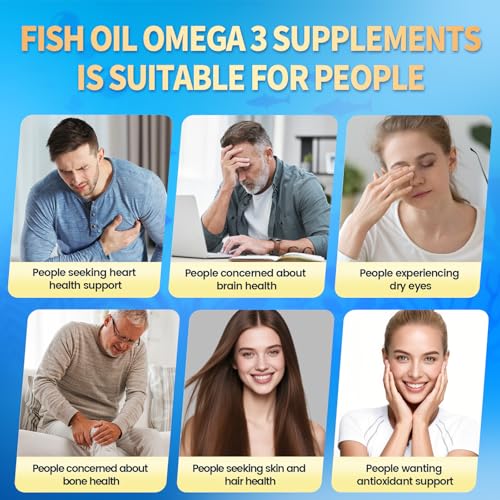 Image of VivoNu Triple Strength Omega 3 Fish Oil - 4200mg, 360 Softgels | Enteric-Coated for No Fishy Aftertaste | Wild-Caught | Third-Party Tested