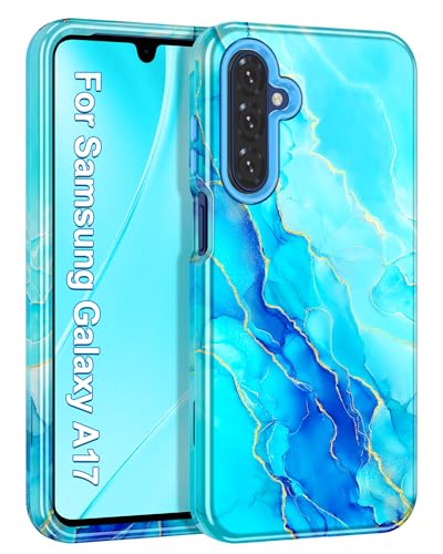 for-Galaxy-A17-5G-CaseGalaxy-A16-5G-CaseHeavy-Duty-Full-Body-Shockproof-Protection-3-in-1-Hybrid-Hard-PC-Soft-Rubber-Rugged-Drop-Protective-Slim-Girls-Case-for-Samsung-Galaxy-A17-5GBlu for Galaxy A17 5G Case/Galaxy A16 5G Case,Heavy Duty Full Body Shockproof Protection 3 in 1 Hybrid Hard PC Soft Rubber Rugged Drop Protective Slim Girls Case for Samsung Galaxy A17 5G,Blu - Image 1