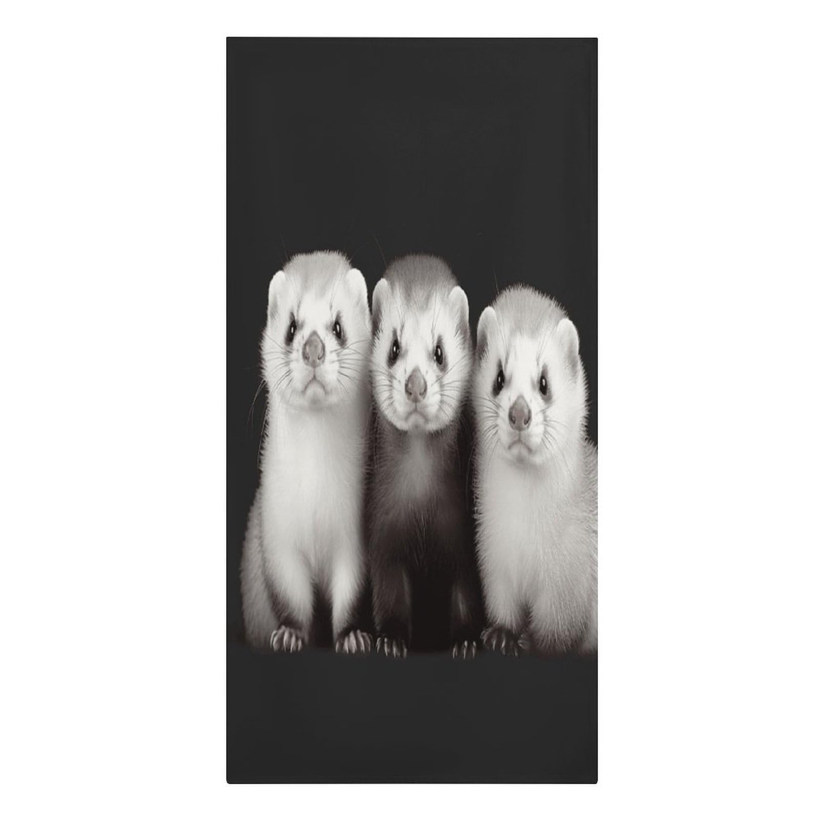 VstaDank Ferrets Beach Towels 30"x61" Microfiber Super Absorbent Large Bath Towels Cozy Soft Swim Travel Towel Quick Dry Thin Pool Towel Beach Accessories for Outdoor Adult