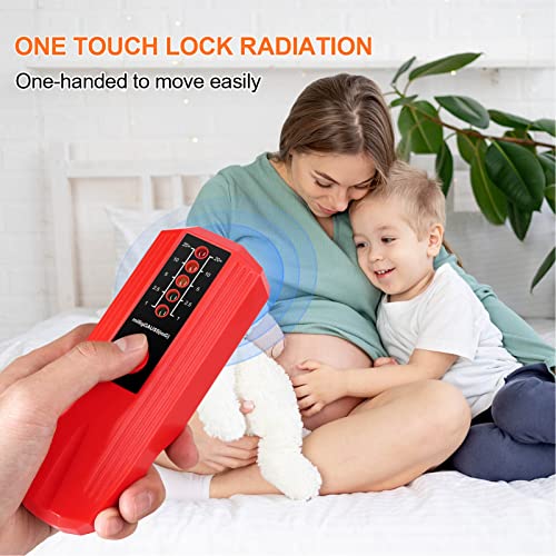 Medidor EMF Detector de Campo Magnético Portátil Rojo miniatura 7