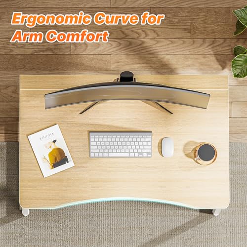 Image of Huuger Folding Desk for Small Spaces, 31.5 Inch Foldable Computer Table