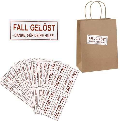 Xinfin 48pcs "Fall Solved" Sticker for Party Bags Gift Bags Party Bags Birthday Bags Detective Party Children's Birthday Party (Case Solved) Xinfin 48pcs "Fall Solved" Sticker for Party Bags Gift Bags Party Bags Birthday Bags Detective Party Children's Birthday Party (Case Solved)