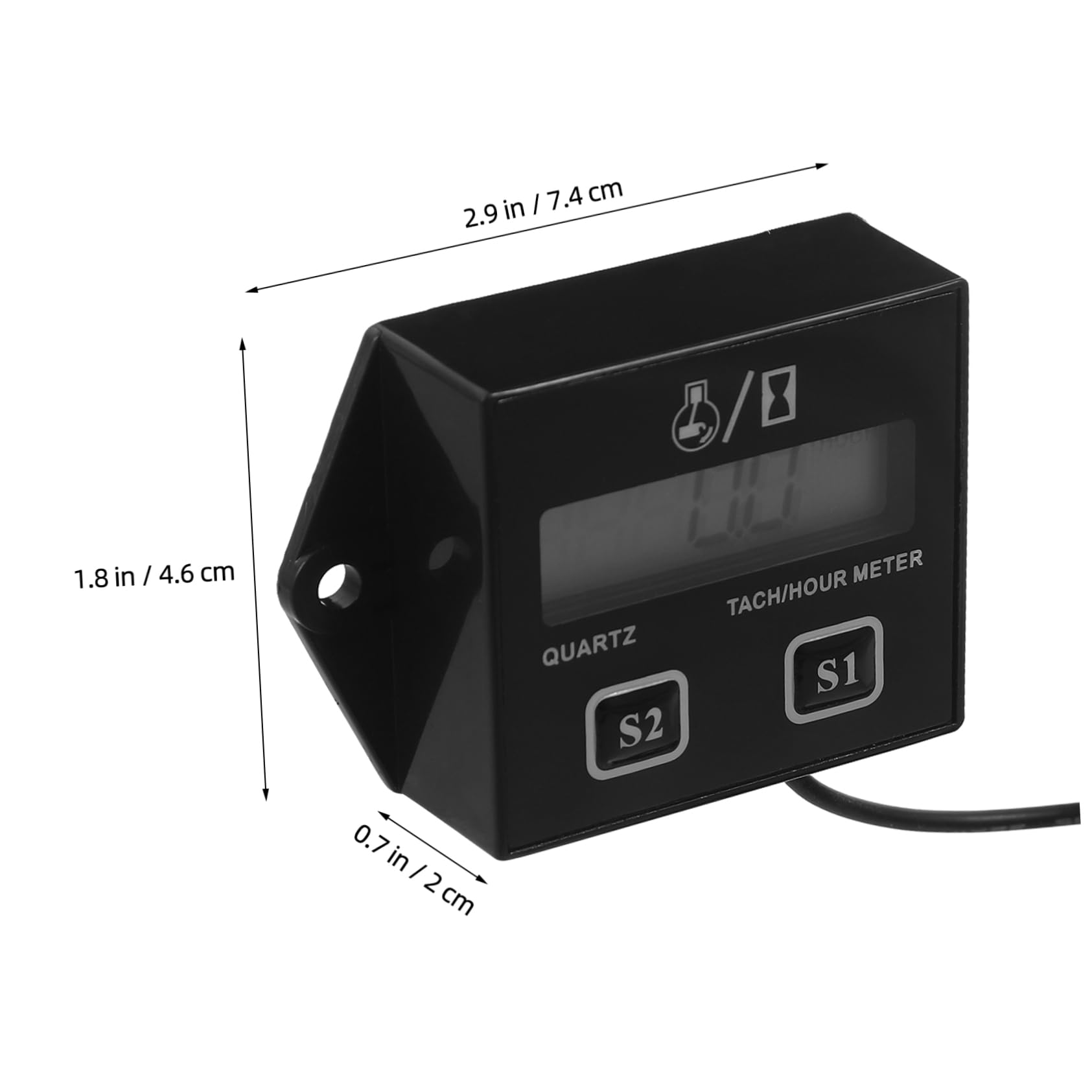 Gatuida 5sätze Digitaler Tachometer Mit Lcd-display Für Motorräder Rasenmäher Und Kettensägen Präziser Drehzahlmesser Und Betriebsstundenzähler Vielseitig Einsetzbar Und Langlebig