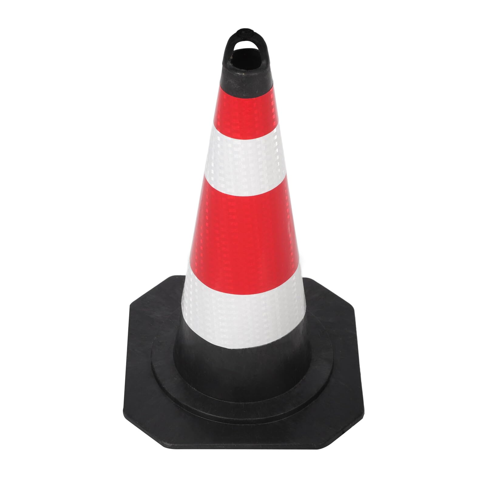 Cône plastique 45cm stable pour sécurité de chantier