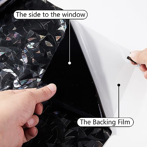 Película para ventana con privacidad Donox Blackout 17.5 x 78.7 pulg miniatura 6