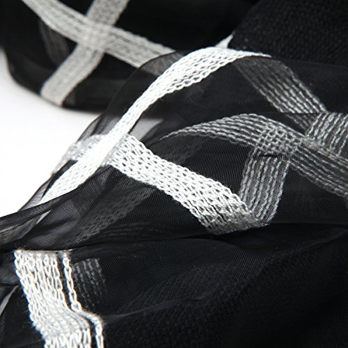 TrendsBlue Premium 2-Layer Viscose Plaid Scarf3