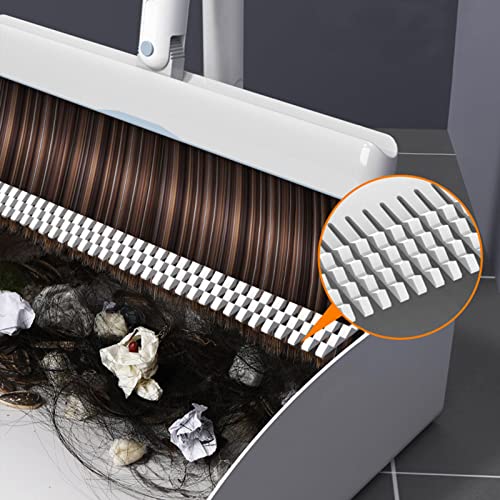 YEDECOR Kehrschaufel- und Besen-Sets, Langstieliger Besen und Kehrschaufel, Weiche Kehrbürste mit aufrechter Kehrschaufel-Kombination für die Reinigung der Küche im Innen- und Außenbereich,White – Bild 7