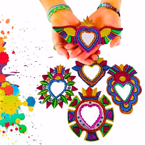 Mexican Traditional Tin Mirror