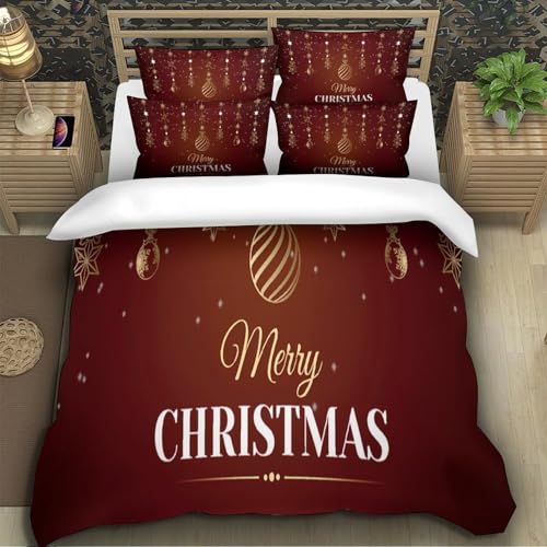 Housse de couette 3D Noël en microfibre supérieure durable - 5
