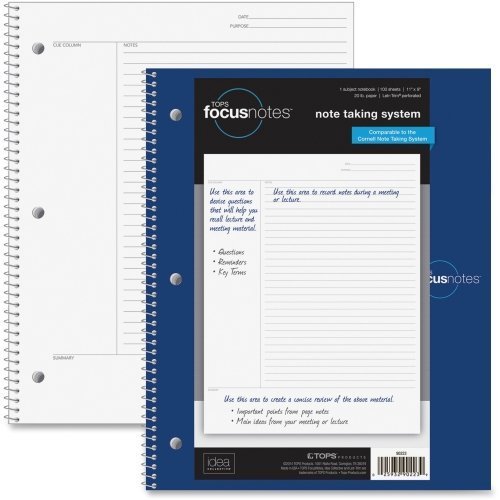 TOP90223 - Tops FocusNotes Notebook, 11quot; x 9quot;, White, 100 SH - Sold as Pack of 2 Size: 2-PACK, Model: , Office/School Supply Store      Unknown Binding