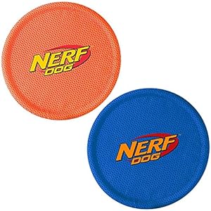 Nerf-Dog-Durable-Nylon-Dog-Toys-made-with-Nerf-Tough-Material-Lightweight-Non-Toxic-BPA-Free-Assorted-Toys Lightweight Flying Disc for Dogs