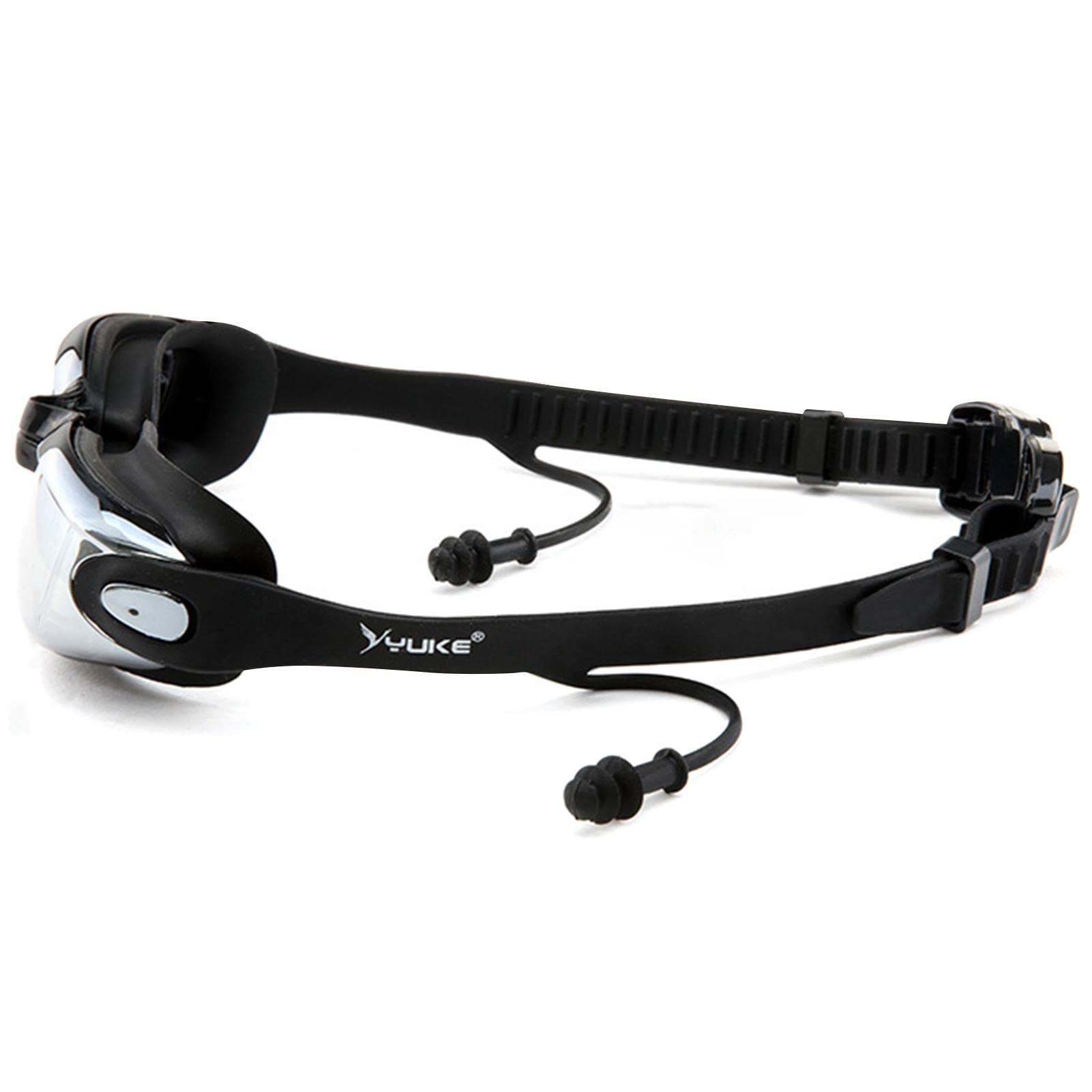 Jammers Maillot de bain pour homme - Maillot de bain élastique et aérodynamique avec capuchon, lunettes, clips d'oreille, bouchons nasaux, sac de natation