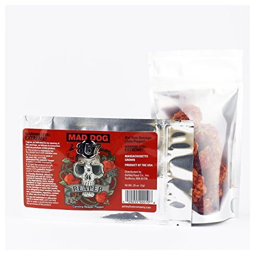 Mad Dog 357 Dried Carolina Reaper Peppers (7 grams)
