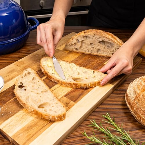 Enamelled Cast Iron Dutch Oven Pot – Dutch Oven For Sourdough Bread Baking – Cast Iron Bread Pot – Dark Blue, 6 Quarts, 26cm – by Nuovva - Image 2