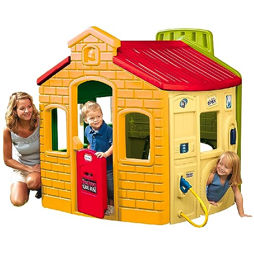Little Tikes Tikes Town Spielhaus – Outdoor-Spielset – 4 Zonen –...