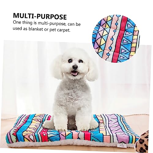 COSMEVIVI Fluffy Haustierdecke Extra Mit Weichem Fleece Wärmende rutschfeste Hundedecke Für Katzen Und Hunde Als Schlafmatte Und Reise-unterlage Für Kleine Haustiere