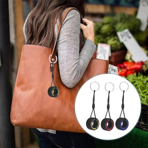 KUAIQI Gummireifen Schlüsselanhänger, 3 Stücke Schlüsselanhänger, Kreatives Rad Schlüsselanhänger,Unisex Racing Reifen Schlüsselanhänger, für Männer Frauen Auto Dekoration Zubehör (Rot+Gelb+Blau)