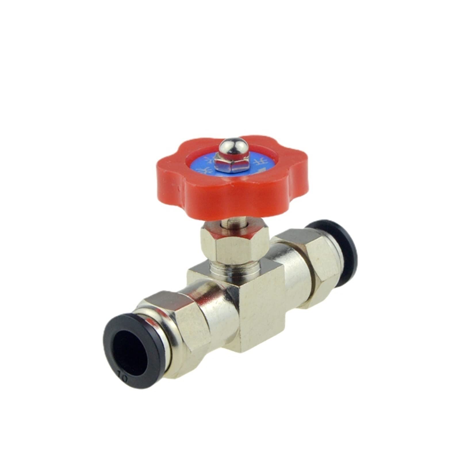 WANAM Soft Wash System Pneumatic Ball Valve Quick FittingCompressor Air Hose Water Tube Needle Adjust Flow Control Crane Coupling (Color : Needle Valve-HQD, Size : 1/4")