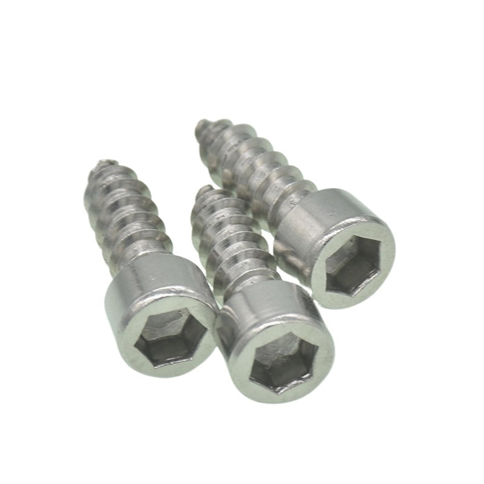 Tornillos Tornillos autorroscantes Tornillo de Ace 50/10 Piezas M5 M6 Tornillo de Cabeza Hueca de Acero Inoxidable Tornillo de Muebles Hexagonal autorroscante(M6(10PCS)*16mm)