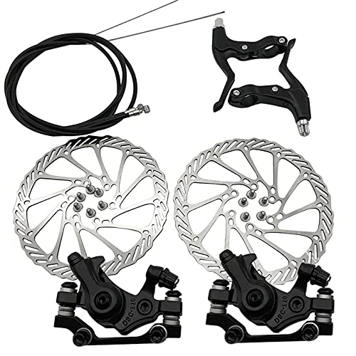 Kit disques de frein 160 mm avant et arrière avec 12 vis et 2 câbles de vélo
