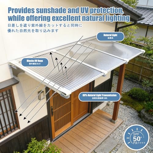Auvent de protection extérieur résistant aux intempéries 80x80cm