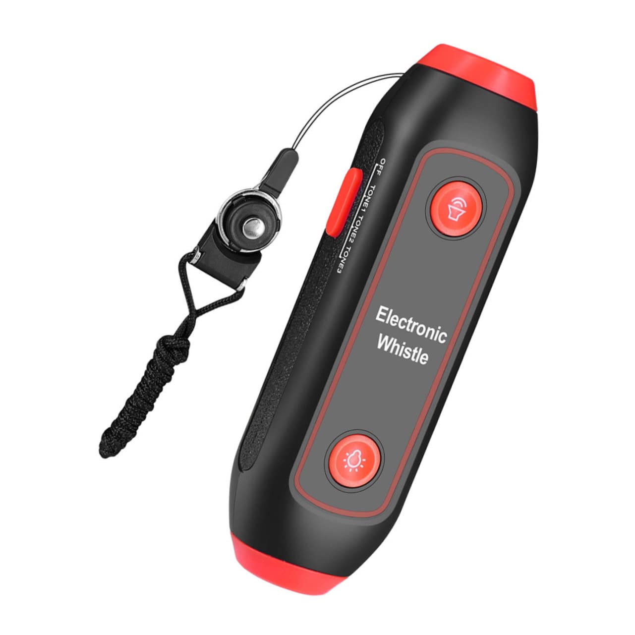 ULTECHNOVO 2 Pezzi 3 Fischietti Portatili con Suono Elettronico LED Luce 3 Toni per Allenatori Arbitri Insegnanti Uso Esterno