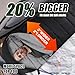 WERTYCITY Sleeping Bags for Adults & Kids Camping, Cool/Cold Weather 40℉ Degree, XL 89x32.6 Inches, No-Snag Zipper with Stuff Sack, 3-4 Season Indoor & Outdoor (Black)