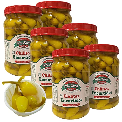 Mrs Klein's Yellow Hot Chilies 6 Pack