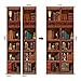 COLORSPRING 3D Book Shelf Door Mural Wallpaper Stickers Self-Adhesive Decor Removable for Home Room Decoration (MT-262)