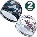 SATINIOR Sweat Wicking Helmet Liner, Cooling Cap, Running Hat, Cycling Cap Skull Cap, Helmet Hard Hat Liner for Men and Women (Camouflage Color, 2)