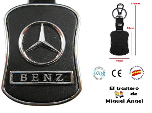 ETMA lla019-2 Llavero Metal Cuero Mercedes