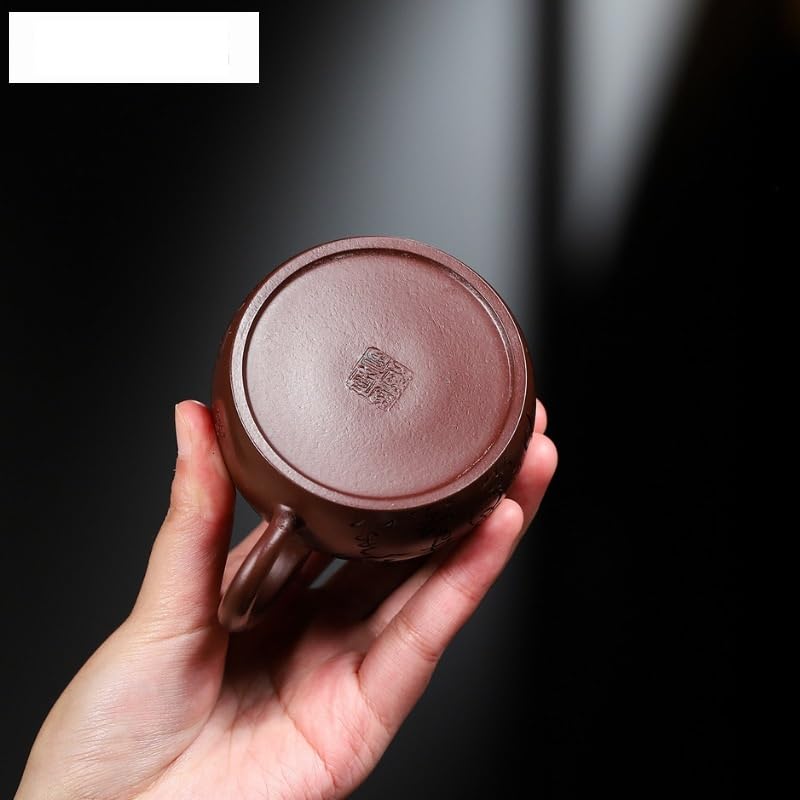 Dzbanek do herbaty ziołowej 120 ml, chiński czajniczek, fioletowy czajniczek, surowa ruda, fioletowy czajnik Zhu Mud, zestaw do parzenia herbaty Zisha, herbata liściasta