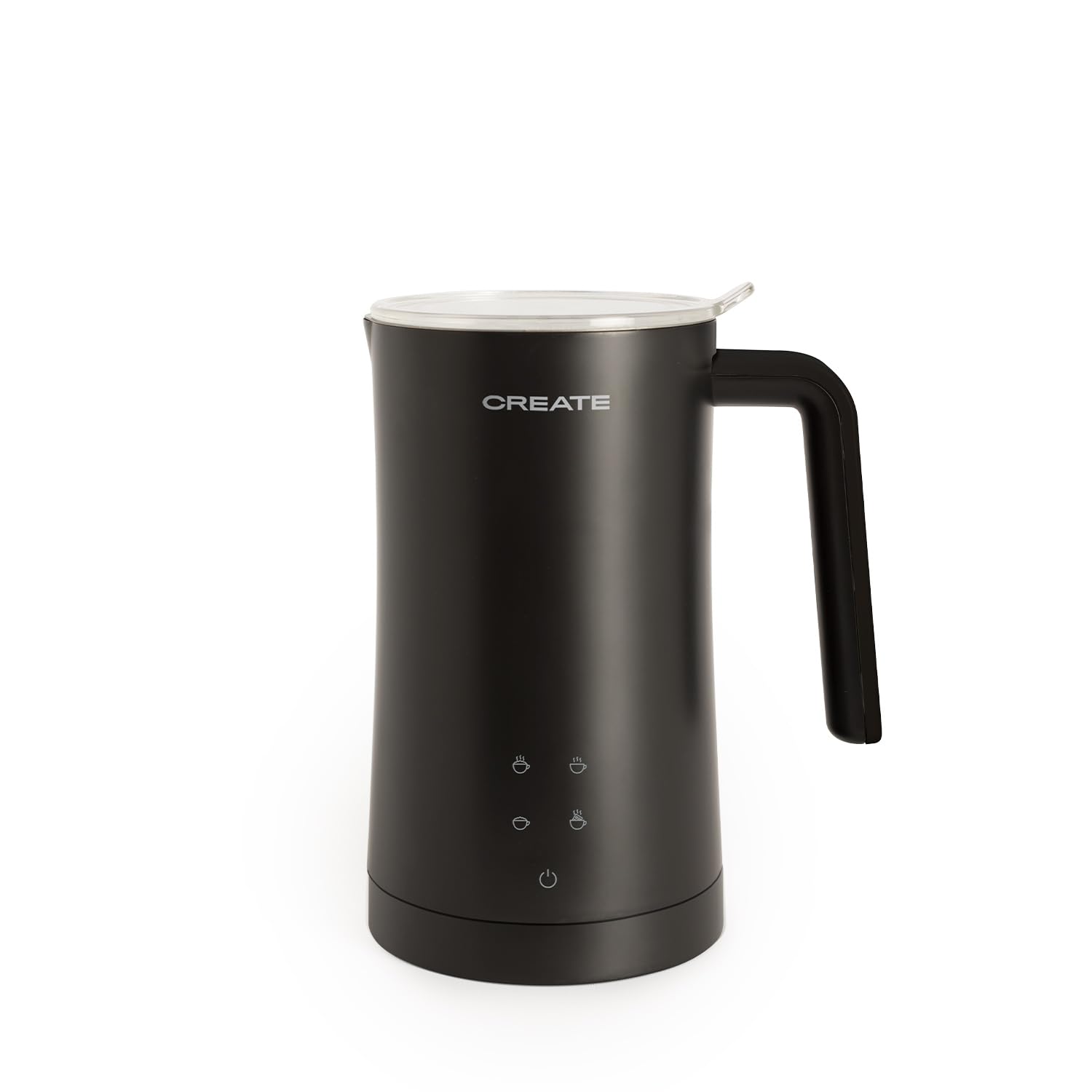 CREATE Milk Frother Studio Pro Elektrische melkopschuimer, zwart/vaatwasmachinebestendig, touchscreen, 4 automatische programma's, beveiligingssysteem, 620 ml, warm of koud, 450 W CREATE Milk Frother Studio Pro Elektrische melkopschuimer, zwart/vaatwasmachinebestendig, touchscreen, 4 automatische programma's, beveiligingssysteem, 620 ml, warm of koud, 450 W