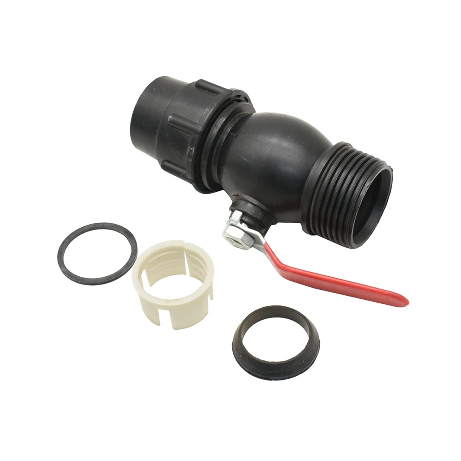 Adaptador de conector de manguera 20/25/32/40 / 50 / 63mm Tubería de agua plástica Conector rápido Válvula de bola Válvula de metal Faucet EDUCACIÓN FÍSICA Accesorios de válvulas de tubería