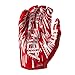 adidas Adizero 13 Football Receiver Gloves, Red/White, Medium