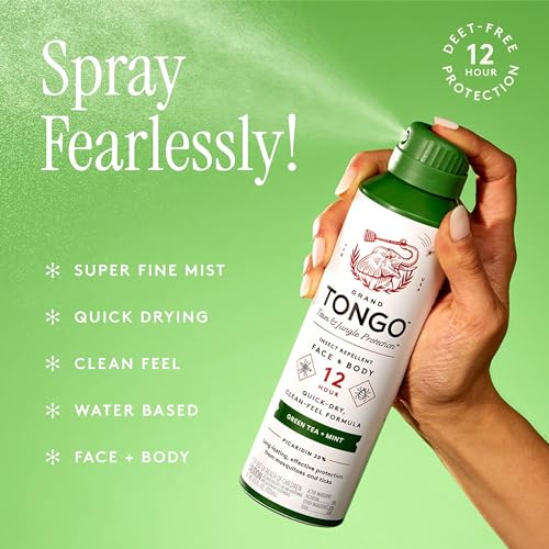 image for Grand Tongo DEET-Free Green Tea + Mint Insect Repellent with Picaridin