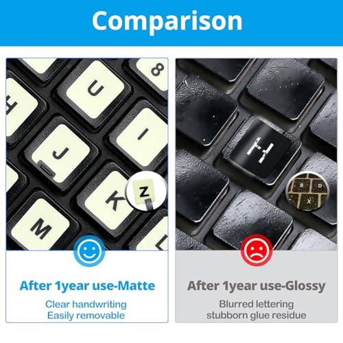 Glow in The Dark Keyboard Sticker [4 in 1], Luminous Replacement English Letter Keyboard for Laptop, Desktop & Notebook - Thumbnail 4