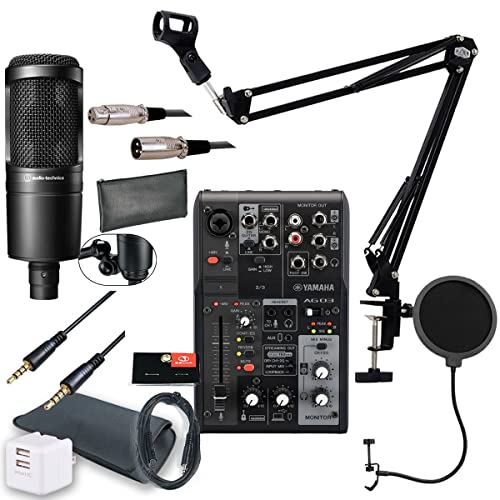 Amazon.co.jp: YAMAHA / AG03MK2 BLACK AT2020 Androidユーザー