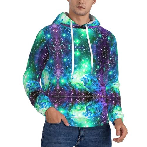 Sweat à capuche galaxie aux couleurs de nébuleuse mystique