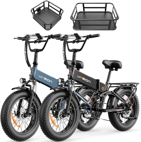 Image of Jasion X Hunter /PRO Electric Bike for Adults,1800W /1400W Peak 20''Fat Tire Foldable Ebike,Folding E Bike Up to 80 /70 Miles Range,720 /624WH Removable Battery,30 MPH E Bike,Certified by UL2849