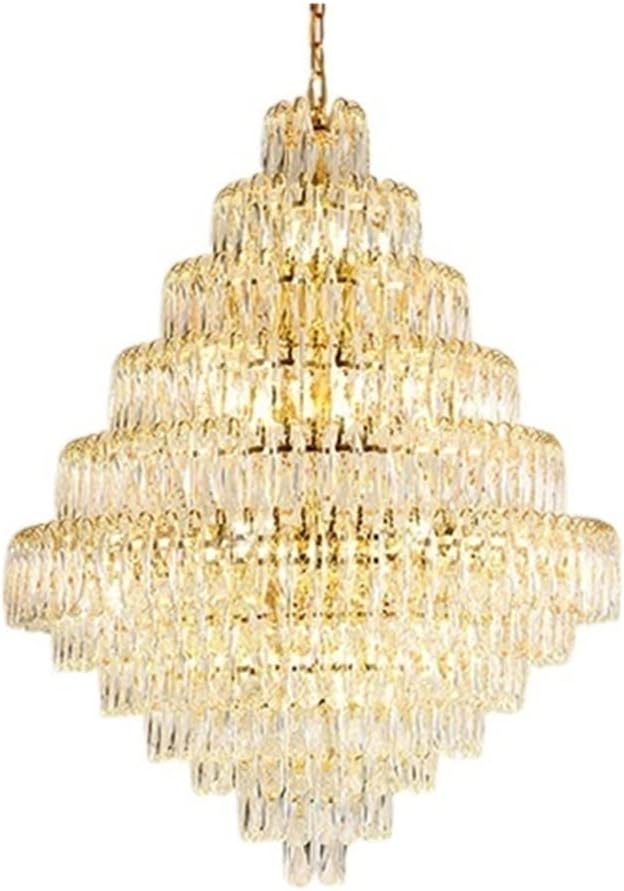 BaraSh Kroonluchters Luxe Villa Duplex Gebouw Kroonluchter Paleis Hal Hotel KTV Club Techniek lamp Grote woonkamer Kristallen lamp (Maat: B Diameter 65 * 85CM) (B Diameter 65 * 85CM)