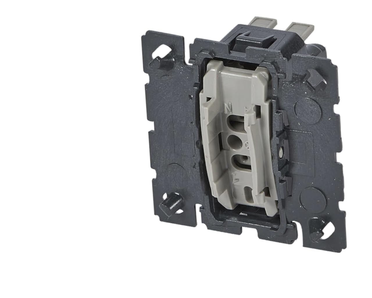 Legrand 067001 Céliane VMC Switch module, showing internal components and connection terminals.