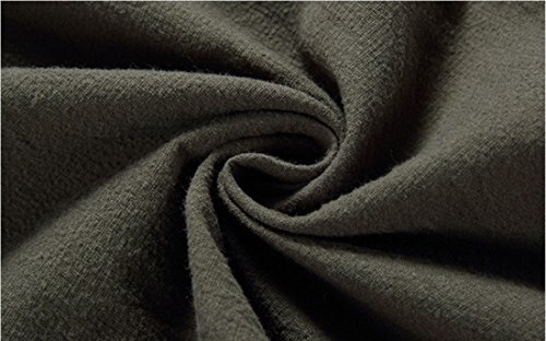 HZCX FASHION Men's Cotton Blends Linen Open Front Cardigan Kimono Jackets4