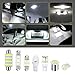 Zigeiya 42 PCS Car Interior LED Light Combination Set, T10 31 mm 36 mm 41 mm Reading Light License Plate Light, Super Bright Lighting Bulb, Universal for Most Cars (White)