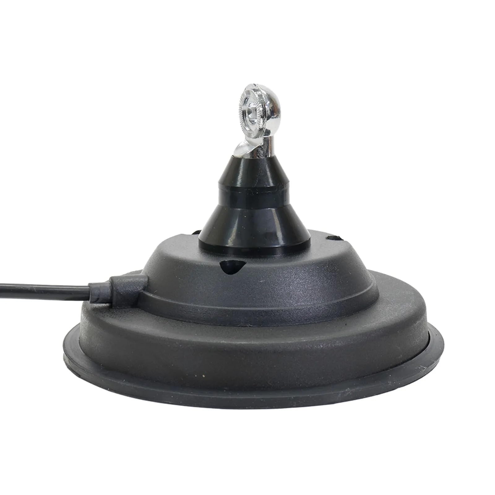 Albrecht S75 Antenne radio CB mobile avec base magnétique 127 mm de longueur totale 76 cm Kit complet avec câble de 4 m et fiche PL, inclinable, en acier inoxydable