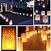 LANKER 24 Pack Luminary Bags - Double Heart Design Candle Bags - Flame Resistant Light Holder - Candleholders Decorations for Wedding, Halloween, Birthday, New Year - White (Double Heart)