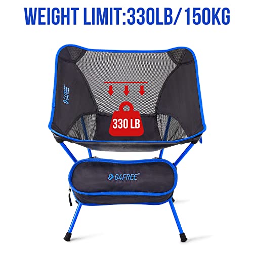 G4Free-Folding-Camping-Chairs-Ultralight-Compact-Backpacking-Folding-Chairs-Lawn-Chairs-Heavy-Duty-330lbs-with-Side-Pockets-Packable-for-Outdoor-Camp-Travel-Beach-Picnic-Gardening-Travel-Hiking