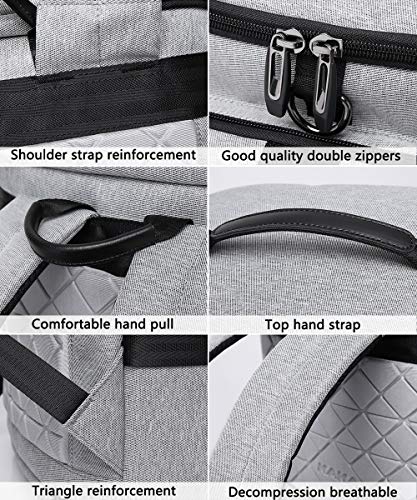 KAKA Travel Duffel Backpack, Gym Backpack Outdoor Travel Bag with Shoe Compartment, Weekender Overnight Convertible Bag Water-Resistant College Laptop Bookbag Hiking Camping Rucksack…