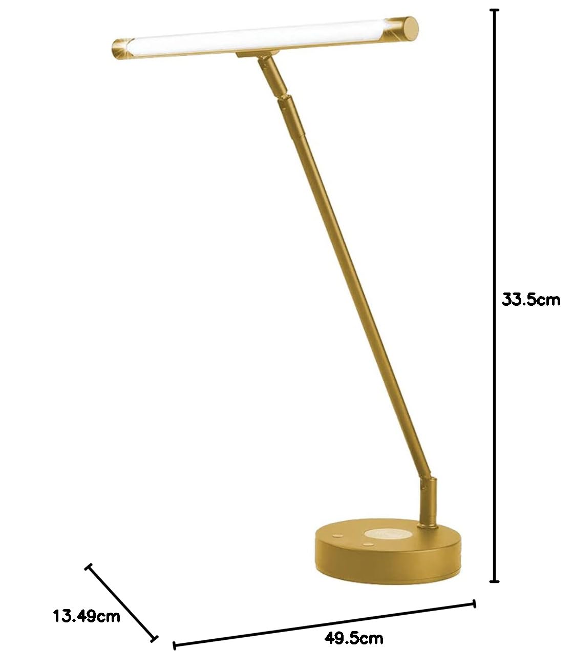 Infitronic LED Klavierleuchte & Schreibtischlampe Schwarz - CRI >90, 1200 Lux, Stufenlos Dimmbar (3000K-6500K), Wireless Charging 10W & USB, Aluminium Designleuchte für Piano, Notenpult & Office